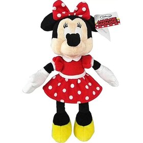Resim Minnie Kırmızı Elbiseli Peluş 25 cm 