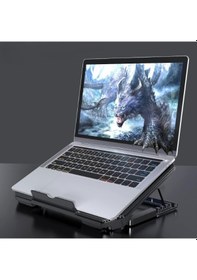 Resim Ayarlanabilir Yükseklik Kademeli Laptop Soğutucu Fan 