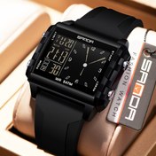 Resim Moda Erkek Kadın Dijital Saatler Su Geçirmez, Markalı Trend Kare Tasarım Spor Kol Saati - Alarm/Tarih/Hafta/Kronometre/LED Arka Aydınlatmalı Çağdaş Bilezikli Saat, İdeal Tatil Doğum Günü Hediyesi (Erkek veya Kadın İçin), Şık Zaman Ölçer, Darbe Dayanıklı, Çok Fonksiyonlu, Çevresel Etkinlikler için, İnce Ve Yakışkan Tasarım 