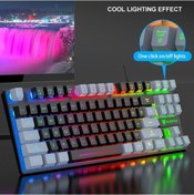 Resim Wholesale00 Usb Kablolu Mekanik Oyuncu Klavye Xunfox K10 - 87 Tuşlu Rgb Aydınlatmalı 