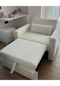 Resim Mora Açılabilir Berjer Beyaz 