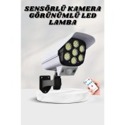 Resim İsmiyle Al Solar Lamba Kamera Görünümlü Duvar Lambası Dönebilen Bahçe Aydınlatması 