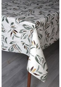 Resim Elyaf Silinebilir Pvc Muşamba Masa Örtüsü 1258-1 Parlakyaprk Yeşil 