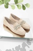 Resim Bambi Nude Rugan Kadin Loafer Ayakkabi K01641165308 Bambi