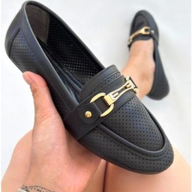 Resim Rain Siyah Cilt Babet Ayakkabı Siyah 