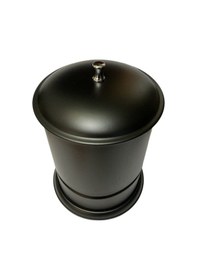 Resim Lüks Siyah Çöp Kovası (304 Kalite) Siyah 