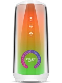 Resim Powerway Senfoni Taşınabilir Bluetooth Hoparlör Ses Bombası Yüksek Ses Gücü Sese Duyarlı LED Işık 