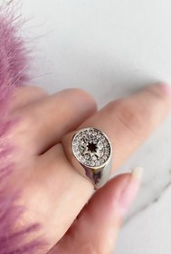 Resim Takıştır Metal Şövalye Kuzey Yıldız Figürlü Ayarlanabilir Yüzük 