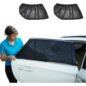 Resim Ankaflex Oto Yan Cam Güneşlik Araba Perdesi 2 Adet Perde Sineklik Güneş Önleyici Araç Içi Güneşliği Için 