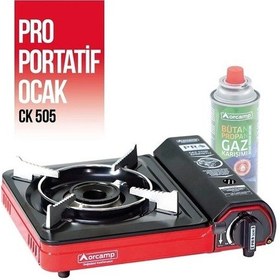 Resim Orcamp Ck-505 Tekli Portatif Kamp Ocağı Gaz Stop Emn Kırmızı 
