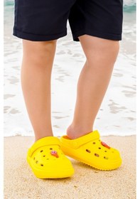 Resim Kiko Kids Eva Plaj Havuz Okul Kreş Erkek Çocuk Terlik Twg 755 Sarı 