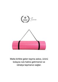 Resim Premium 180 Cm Çift Taraflı Kaymaz Yoga Meditasyon Minderi Taşıma Askılı Rahat Su Geçirmez Mat Diğer Çok Renkli 