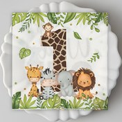 Resim 20'li Set, Orman Hayvanı Doğum Günü Temalı Parti Peçeteleri, Vahşi Bir Hayvan Tasarımlarına Sahip, Şenlikli Tema Parti Süslemeleri İçin Uygun. Cadılar Bayramı, Noel Etkinliği ve Parti Malzemeleri Cadılar Bayramı & Noel için 