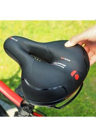 Resim Fochsia Black Bisiklet Selesi Geniş Erkek Kadın Universal 2 Darbe Emilimli Top Hafızalı Köpük Su Ter Geçirmez Kaymaz Uzun Yol Kalça Koruma Ahşap 