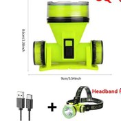 Resim Dongjing Sq-901 Dalış El Feneri Şarj Edilebilir Güçlü Işık Led Açık Yeşil 