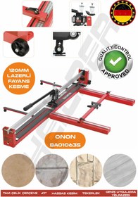 Resim HEİLBER YENİ NESİL 120CM LAZERLİ YAĞLI ÇİFT SÜRGÜLÜ HASSAS KESİM METRELİ SERAMİK FAYANS GRANİT KESME MAKİNES 