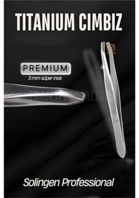 Resim Modacar 3 Mm İnce Uçlu Cımbız Titanyum Çelik Solingen Professional 