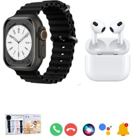 Resim BYRTECH T20 Watch Ultra 2 4 Kordonlu Akıllı Saat + 3. Nesil Bluetooth Kulaklık İkili Paket 