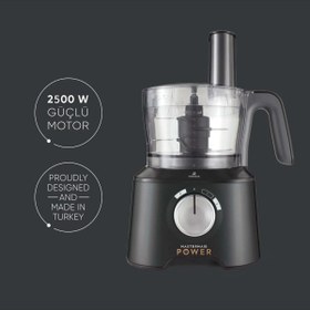 Resim Karaca 4 Bıçaklı Mastermaid Power Max 10 in 1 Mutfak Robotu 