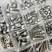 Resim 180 adet M2 M3 M4 boyutları, 304 paslanmaz çelik altıgen soket somun ve cıvata seti - Dayanıklı, Düz Yıkama İçerir, Güvenli Bağlantı / DIY Projeleri / Profesyonel Kullanım İçin İdeal, Çeşitli Uygulamalar İçin İdeal 