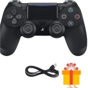 Resim Sarftech Ps4 Kol Wireless Kablosuz Ps4 Oyun Kolu Ps4 Siyah Joystick Tablet Telefon Pc Uyumlu Oyun Kolu 