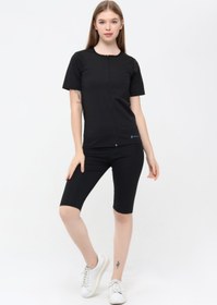 Resim Sauna Fermuarlı Kısakol Body Ve Premium Sauna Agraflı Şort Takım 2018 - XXXL 