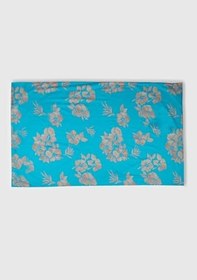 Resim Benetton Unisex Turuncu Çiçek Desenli Çift Taraflı Plaj Havlusu, Turuncu, STD 