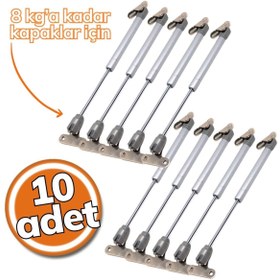 Resim SAMET Gazlı Piston 80 Newton Gri 10'lu Set 