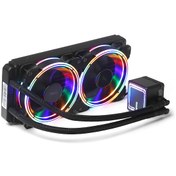 Resim Dark AquaForce W246 240mm 2x12cm FRGB LED Fan + Pompa DKCCW246 
