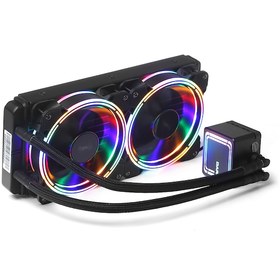 Resim Dark AquaForce W246 240mm 2x12cm FRGB LED Fan + Pompa DKCCW246 