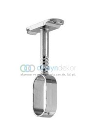 Resim Krom Oval Ayaklı Askı Flanşı Açık - 2 Adet 