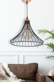 Resim Tekli Pervane Sarkıt Siyah Bakır 