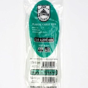 Resim STOREMAX 3,6x200 Beyaz Kablo Bağı & Plastik Kelepçe & Kelepçe 100 Adet (paket) 1191881 