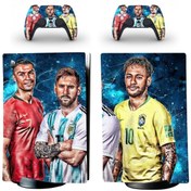 Resim Kt Grup Ronaldo-messi-neymar Playstation 5 Standart Disk Edition Sticker Kaplama Seti 