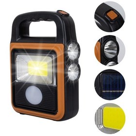 Resim Powermaster Hs-8020c Cob Led Solar 4 Kademeli Şarjlı El Işıldak Feneri - Usb Çıkışlı Powerbank Diğer 