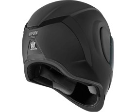 Resim Icon Airform Dark Kapalı Motosiklet Kaskı Mat Siyah 