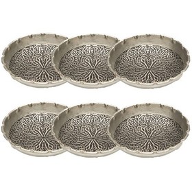 Resim Dmt Copper Home Gaziantep Bakır Çerezlik Seti Kuruyemiş 6 'lı Set 10cm X 3cm Gümüş 