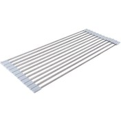 Resim Mutfak Rafı Lavabo Kase Katlanır Su Filtreleri 52x22cm Gri 