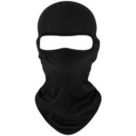 Resim Moto Eczane Düz Siyah Balaklava 