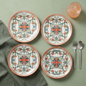 Resim Güral Porselen Camelia Rustik 4 Kişilik Pasta Takımı 3053 