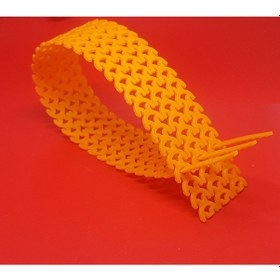 Resim Kablo Bağı Özel Esnek Plastik Kelepçe 10x300 Mm 50 Adet Turuncu 