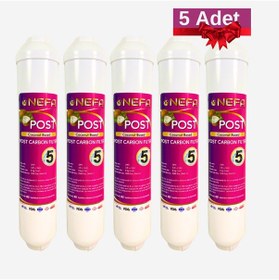Resim Nefa Coconut Based Post Carbon Filtre Su Arıtma 5 Adet 