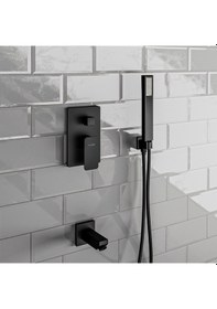 Resim Fause Fau106T-B Tam Ankastre Tetra Tavandan Duş Seti Siyah 