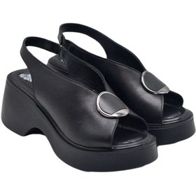 Resim Venüs Kadın Platform Topuk %100 Deri Sandalet 2313114Y 