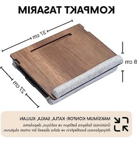 Resim Die Grup Eğim Ayarlanabilir Laptop Sehpası, Minderli ve Çok Amaçlı Kullanım Için 
