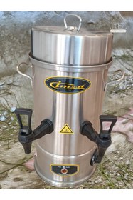 Resim İmza İmza 4 Litre 30 Bardaklık Çay Makinesi – Paslanmaz Çelik, Otomatik Isıtmalı Semaver 