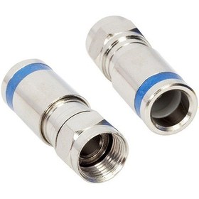 Resim F Konnektör Digiturk Sıkmalı Mavi Çizgili 1 Adet 