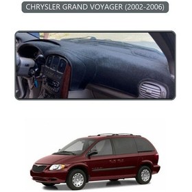 Resim Chrysler Grand Voyager 2002-2006torpido Koruma Halısı Gri Kenar 