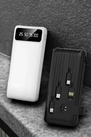 Resim teknodayım Powerbank 20.000 Mah LCD Ekran USB Lightning Type-C Uyumlu İOS ve Android 