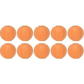 Resim Novahub 10 Adet 6 Yuvarlak Pembe Çin Kağıt Fenerleri - Düğün, Partisi İçin Şenlikli Asılı Top Feneri 